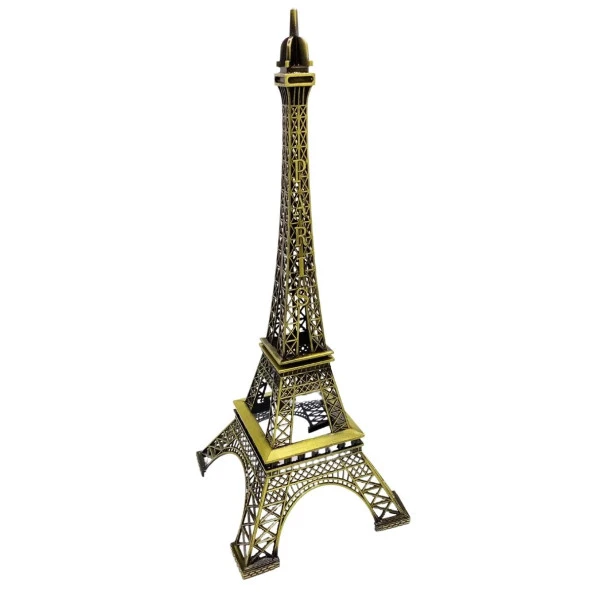 Minyatür Metal Paris Eyfel Kulesi Dekoratif Biblo 48 cm - Resim 3