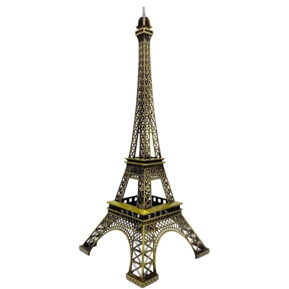 Minyatür Metal Paris Eyfel Kulesi Dekoratif Biblo 48 cm - Resim 5