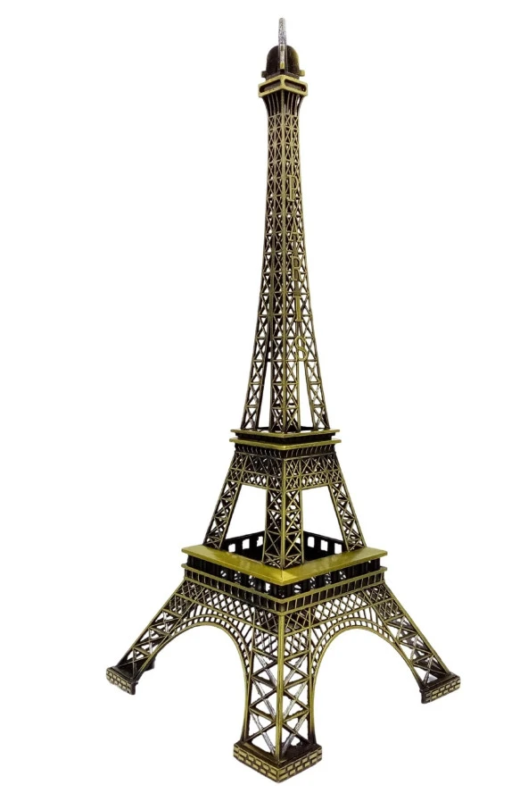 Minyatür Metal Paris Eyfel Kulesi Dekoratif Biblo 48 cm - Resim 10