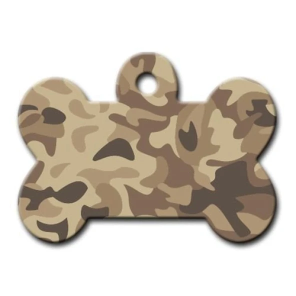 Kahverengi Kamuflaj Desenli Kedi Köpek Künyesi XLarge ürün görseli 1