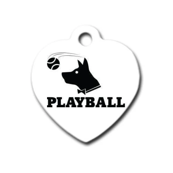 Playball Kalp Köpek Künyesi Small ürün görseli 1