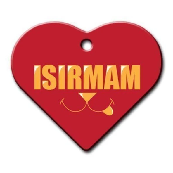 Isırmam Geniş Kalp Kedi Köpek Künyesi Small ürün görseli 1