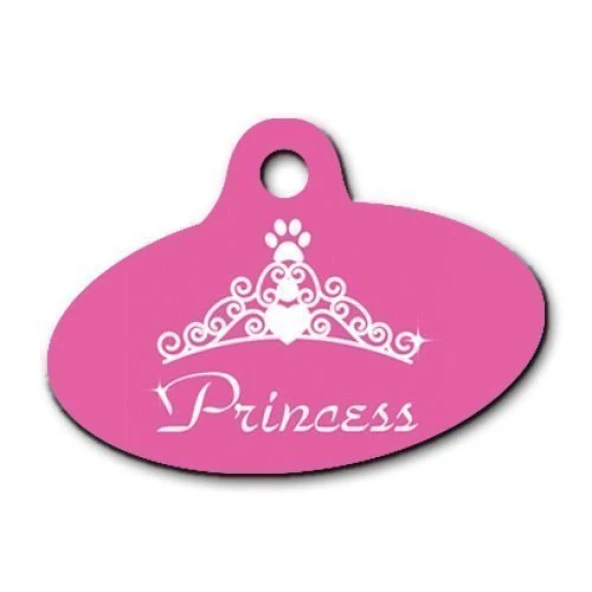 Princess Elips Kedi Köpek Künyesi Large ürün görseli 1