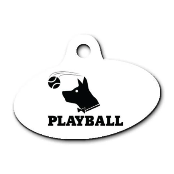 Playball Elips Köpek Künyesi Medium ürün görseli 1