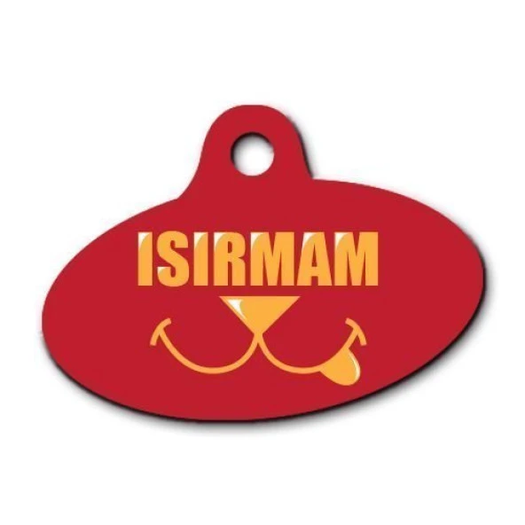 Isırmam Elips Köpek Künyesi ürün görseli 1