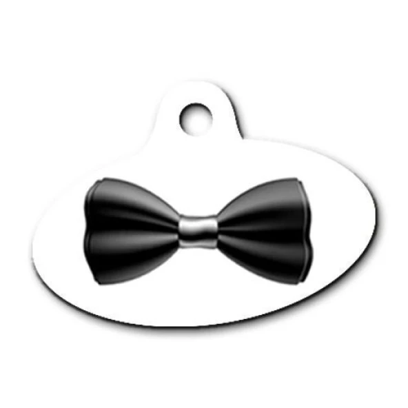 Papyon Desenli Elips Kedi Köpek Künyesi Medium ürün görseli 1