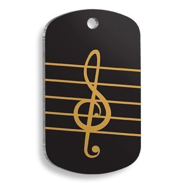 Sol Anahtarı Asker Kedi ve Köpek Künyesi ürün görseli 1