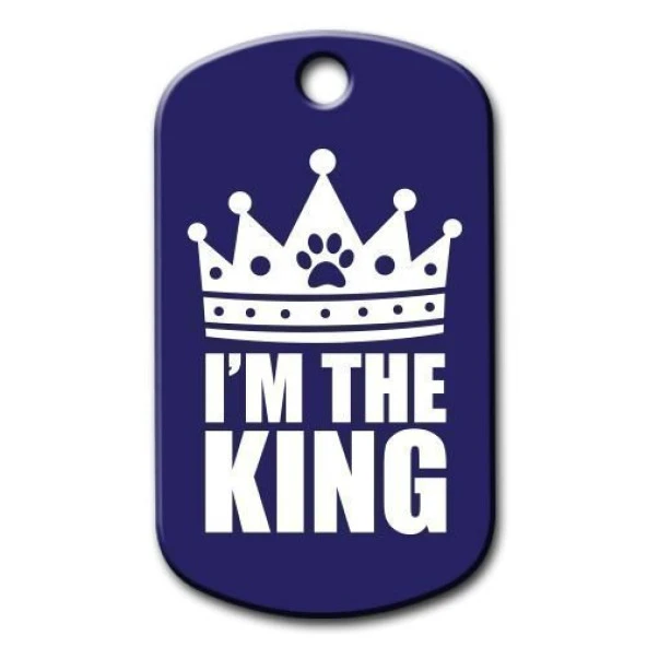 I'm The King Kedi Köpek Künyesi Small ürün görseli 1