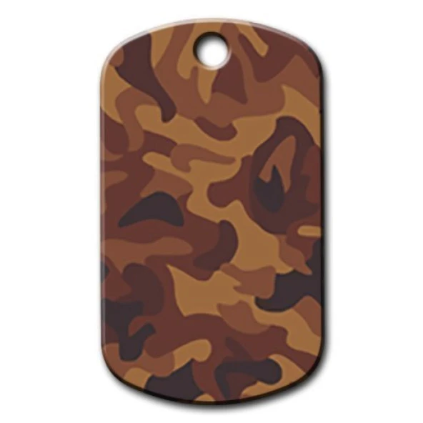 Kızıl Kamuflaj Desenli Kedi Köpek Künyesi ürün görseli 1