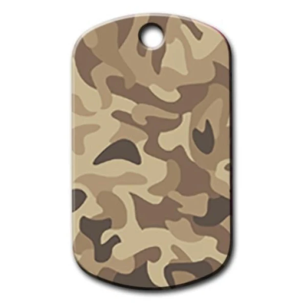 Kahverengi Kamuflaj Kedi Köpek Künyesi ürün görseli 1