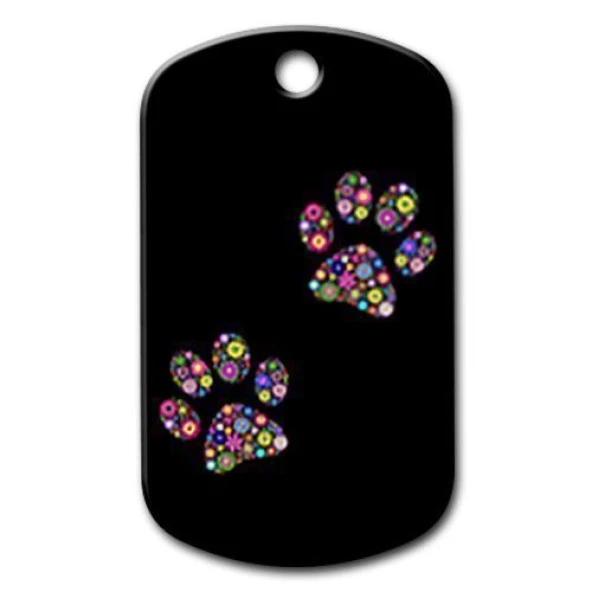 Çift Pati Desenli Kedi Köpek Künyesi Large ürün görseli 1