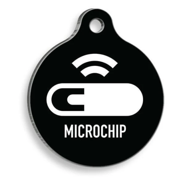 Mikro Çip Yuvarlak Kedi ve Köpek Künyesi Small: 2,5 cm. ürün görseli 1