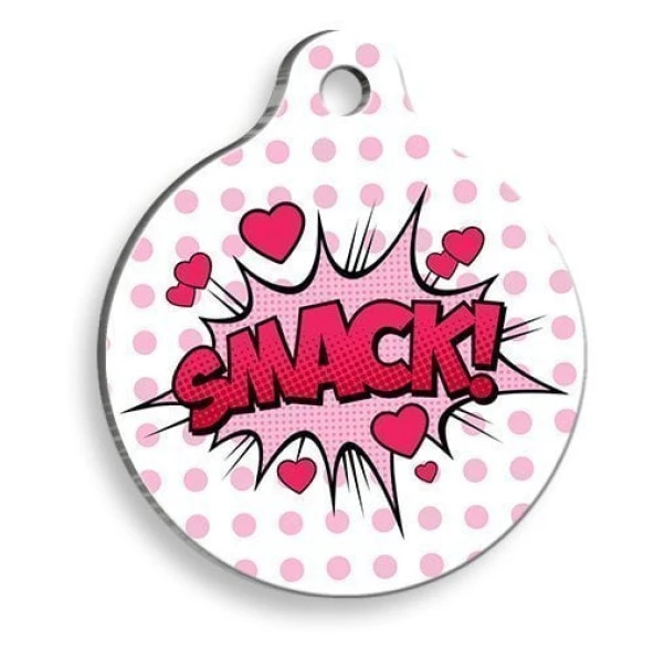 Smack Yuvarlak Kedi ve Köpek Künyesi Medium: 3 cm. ürün görseli 1