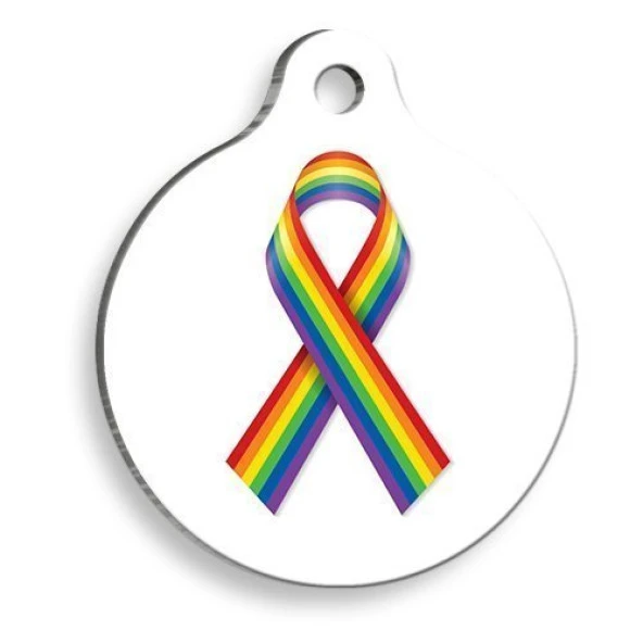 Kurdele Yuvarlak Kedi ve Köpek Künyesi Small: 2,5 cm. ürün görseli 1