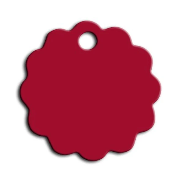 Küçük Papatya Kedi Ve Köpek Künyesi Kırmızı ürün görseli 1