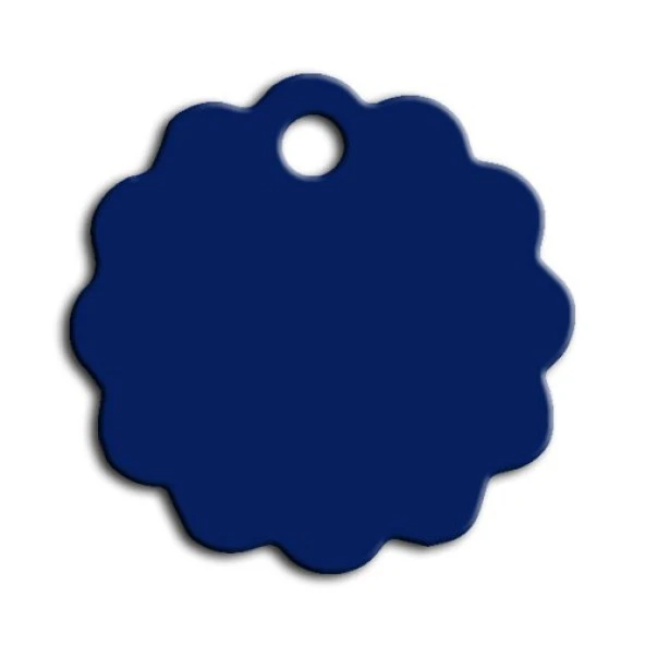 Küçük Papatya Kedi Ve Köpek Künyesi Mavi ürün görseli 1