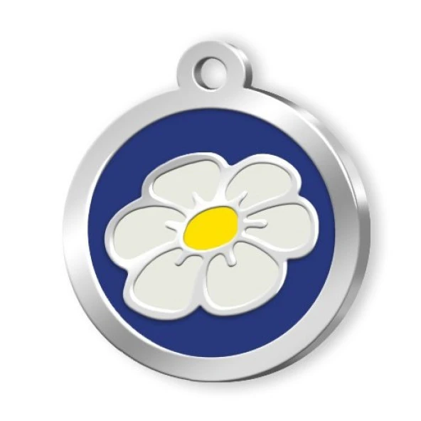 Mineli Seri Papatya Desenli Künye Mavi ürün görseli 1