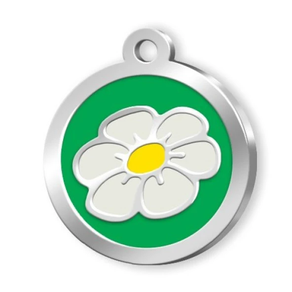 Mineli Seri Papatya Desenli Künye Yeşil ürün görseli 1