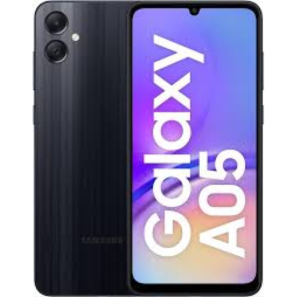 Samsung Galaxy A05 4/128 GB Black  Akıllı Cep Telefonu (Samsung Türkiye Garantili)