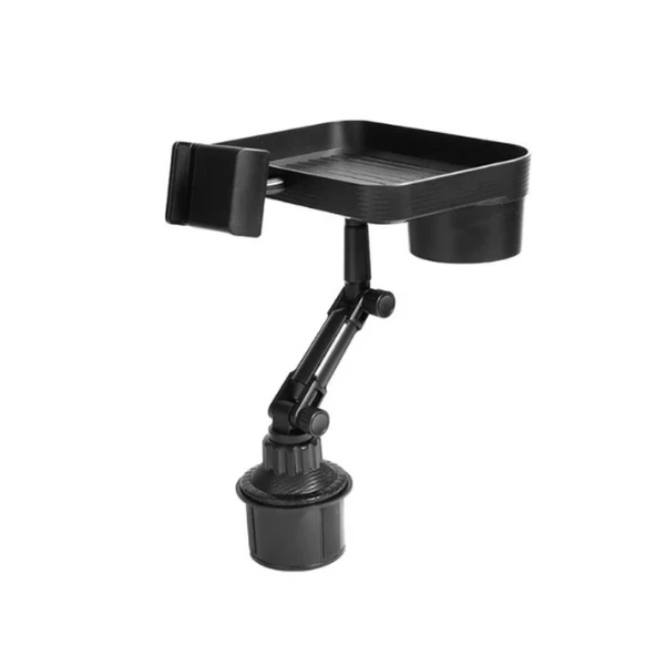 Cosmostech Universal Araba Bardak Telefon Tutucu Stand , 360 Derece Dönebilen Araba Masası , Telefon için Arabada Yiyecek İçecek Organizatörü - 6