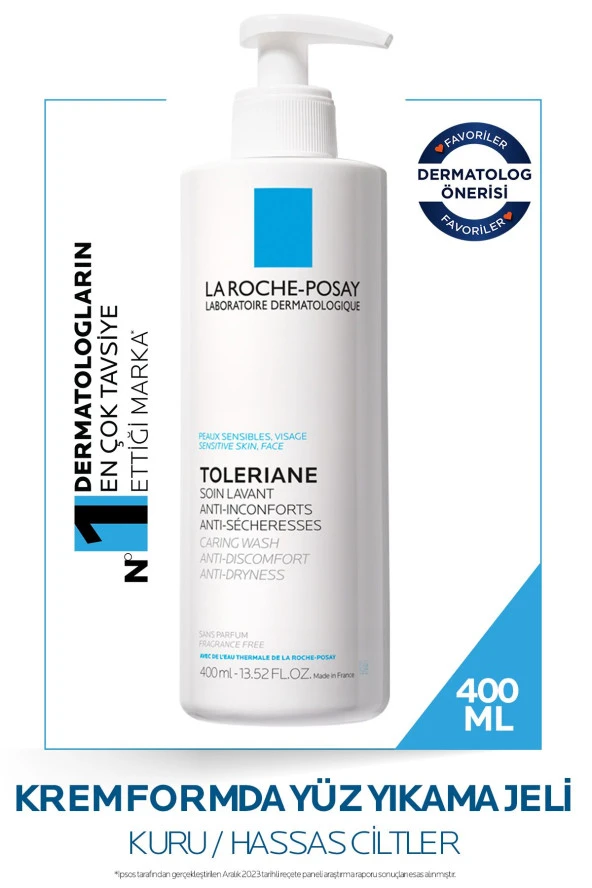 La Roche Posay Toleriane Caring Wash Kuru Ve Hassas Ciltler Için Nemlendirici Temizleyici Jel