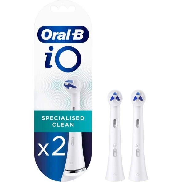 Oral-B iO Specialised Clean Beyaz Diş Fırçası Yedek Başlığı 2'li