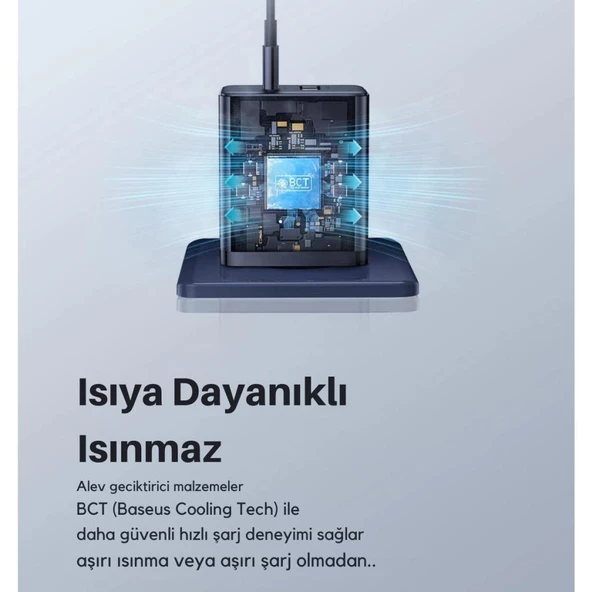 Baseus 20W 1x USB ve 1x Type C Universal Şarj Aleti, Aşırı Güç ve Voltaj Korumalı Şarj Adaptörü - 10