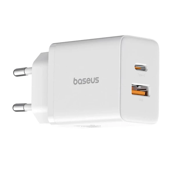 Baseus 20W 1x USB ve 1x Type C Universal Şarj Aleti, Aşırı Güç ve Voltaj Korumalı Şarj Adaptörü - 6