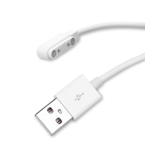 Usb 2 Pin Pogo Kablo Akıllı Saat Manyetik Sabitleyici Şarj Kablosu GT88 GT68 KW08 KW18 KW88 KW98 - 4