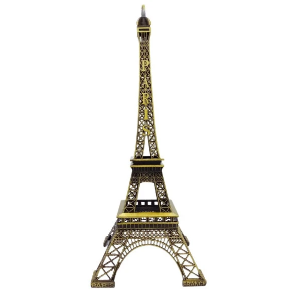 Minyatür Metal Paris Eyfel Kulesi Dekoratif Biblo 38 cm - 2