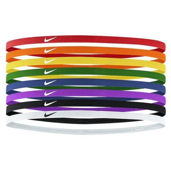 Nike Skinny Headbands 8 Pk Unisex Çok Renkli Antrenman Saç Bandı N.000.2547.950.OS