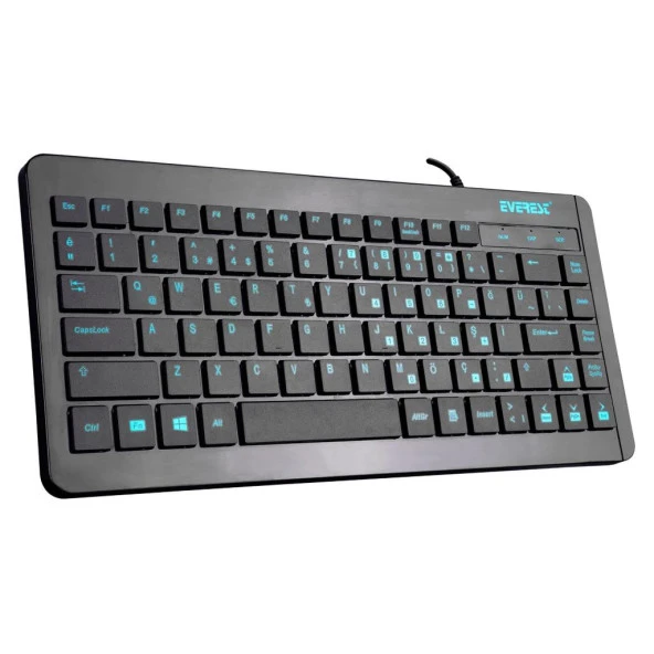 EVEREST KB-410  Q USB MİNİ KLAVYE, SİYAH