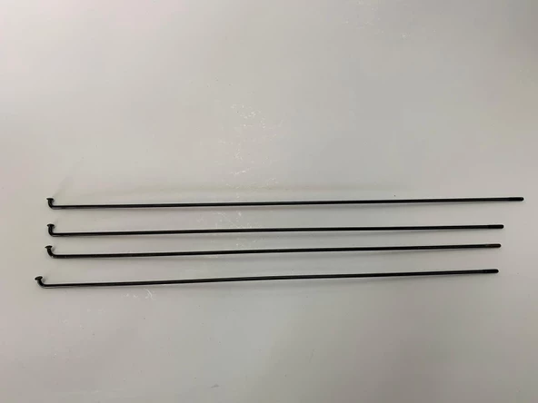 BİSİKLET 2MM JANT TELİ 36 ADET BAŞLIKLI BOYUT SEÇENEKLİ SİYAH - 2