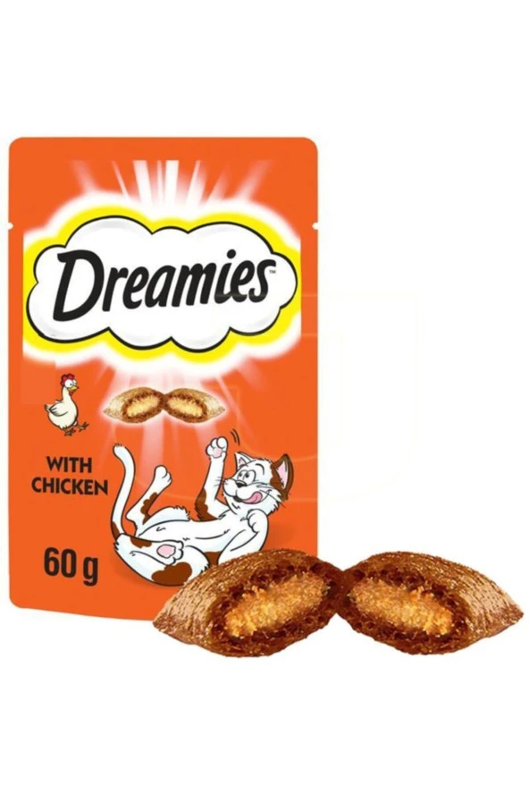 Dreamies Tavuklu Kedi Ödül Maması 60 Gr