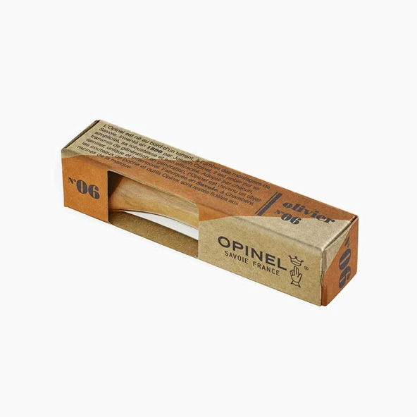 Opinel Zeytin Ağacı Naturel Çakı No:6 - Resim 8