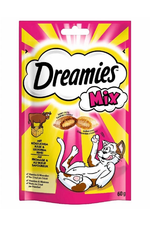 Dreamies Peynirli Ve Sığırlı Kedi Ödül Maması 60 Gr