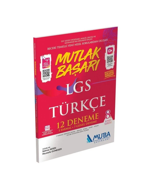 8.Sınıf LGS Türkçe Mutlak Başarı 12 Deneme Sınavı Muba Yayınları