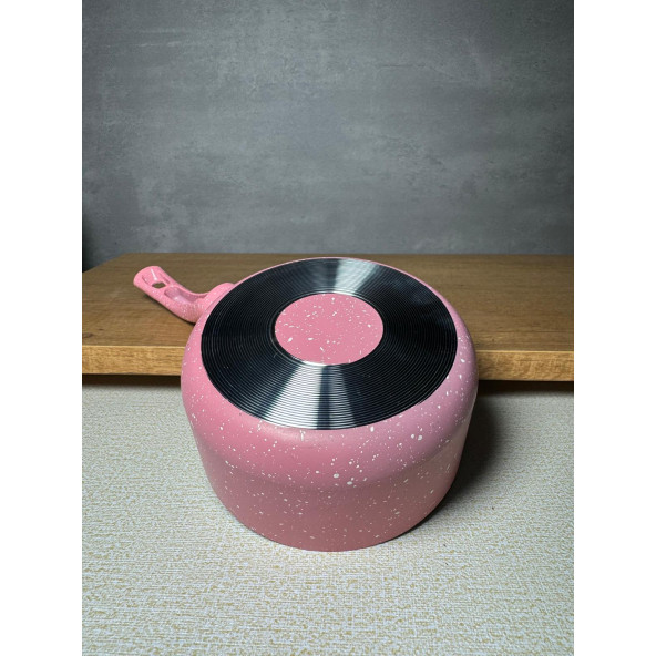 12 cm pembe Yanmaz Yapışmaz Mini Sos Tavası Yumurta Tavas - Resim 3