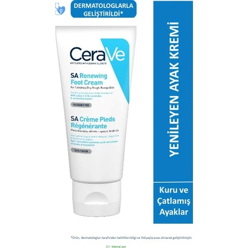 CeraVe Yenileyen Ayak Kremi Kuru, Sertleşmiş ve Çatlamış Ayaklar 88 ml