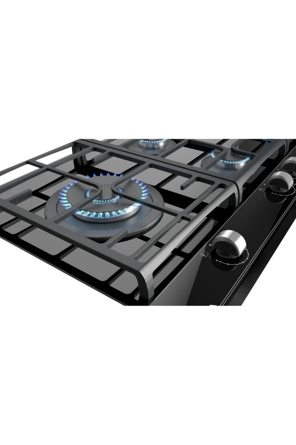 Teka Dlv 98660 Bk Tos Davlumbaz Gzc 95320 Xbc Ocak Hlb 8600 Bk Fırın Ankastre Siyah Cam Set - 3