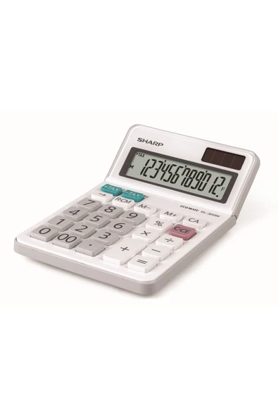 Sharp EL-320W 12 Hane Masa Üstü Hesap Makinesi - Resim 2