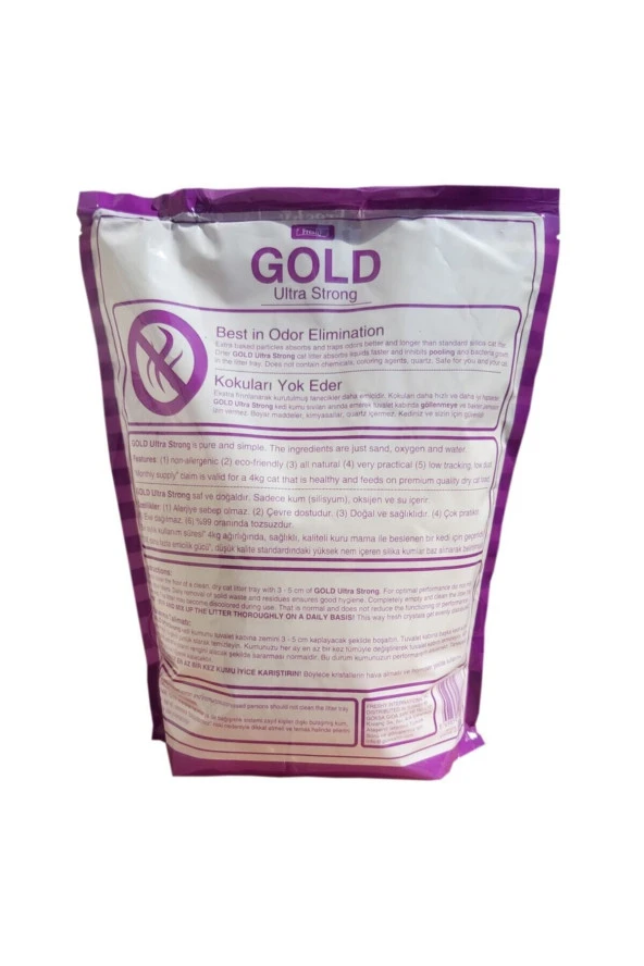 Freshy Gold Silika Kristal Kedi Kumu 3.8lt - 3