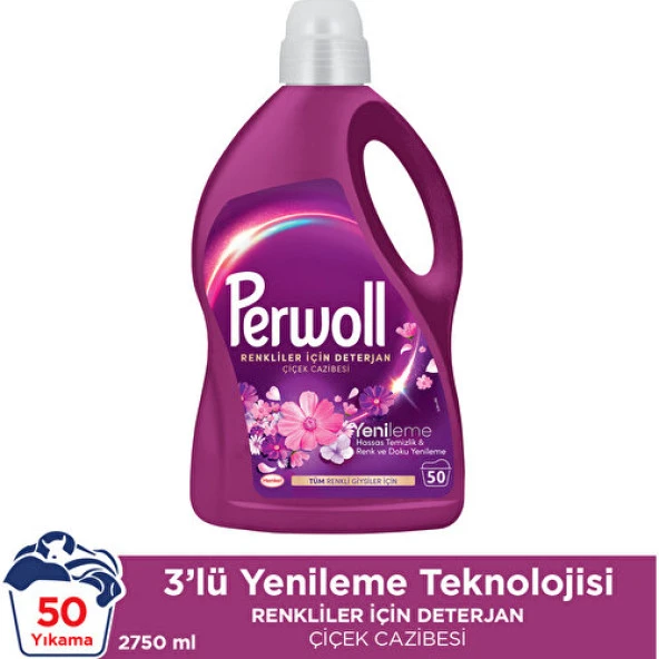 Perwoll Hassas Sıvı Çamaşır Deterjanı Yenileme & Çiçek Cazibesi 2.75 Lt