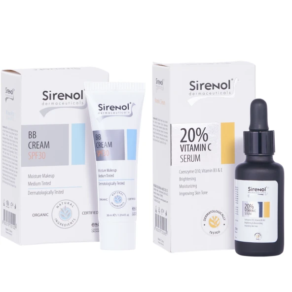 Sirenol BB Krem Ve %20 Vitamin C Serum Seti 30 mL / 60 mL