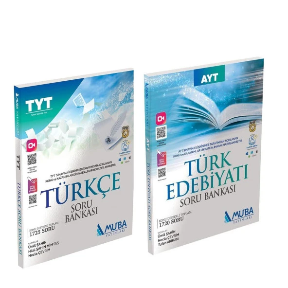 Muba TYT Türkçe ve AYT Edebiyat Soru Bankası Seti 2 Kitap