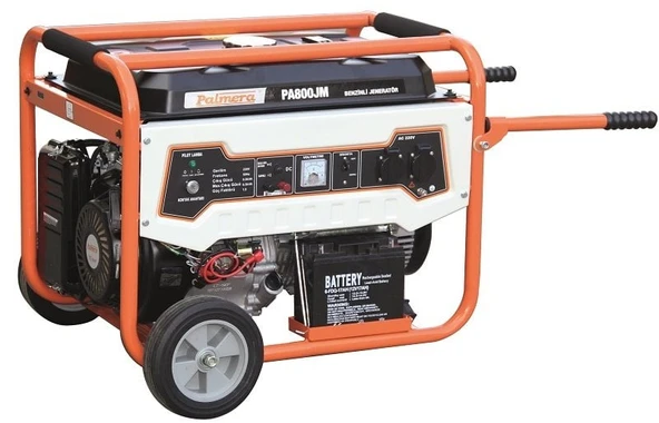 Palmera PA800JM5 Euro5 Jeneratör Benzinli Marşlı 15Hp 6.5kW Monofaze