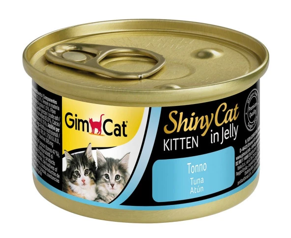 Gimcat Yeni Shinycat Öğünlük Konserve Yavru Kedi Maması-Ton balıklı 70gr