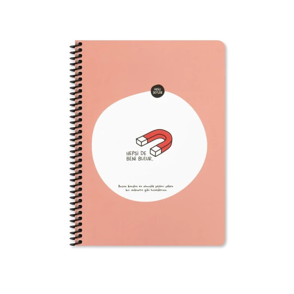 Hisli Şeyler 16.5x22.5 Çizgili Defter - Hepsi De Beni Bulur - 1