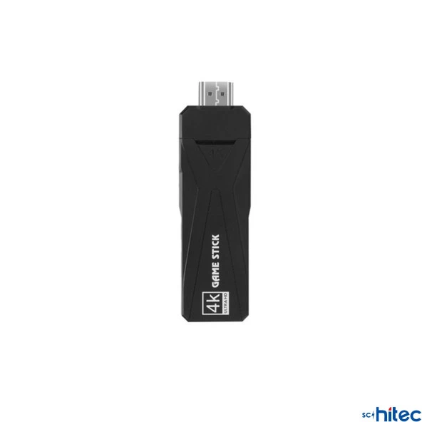 ScHitec 4K Android TV Stick ve Retro Game Konsol 10000 Oyunlu 64GB Siyah - 4