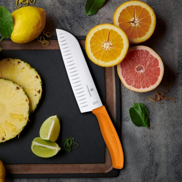 Victorinox Swissclassic 17Cm Santoku Bıçağı Turuncu 6.8526.17L9b - 5